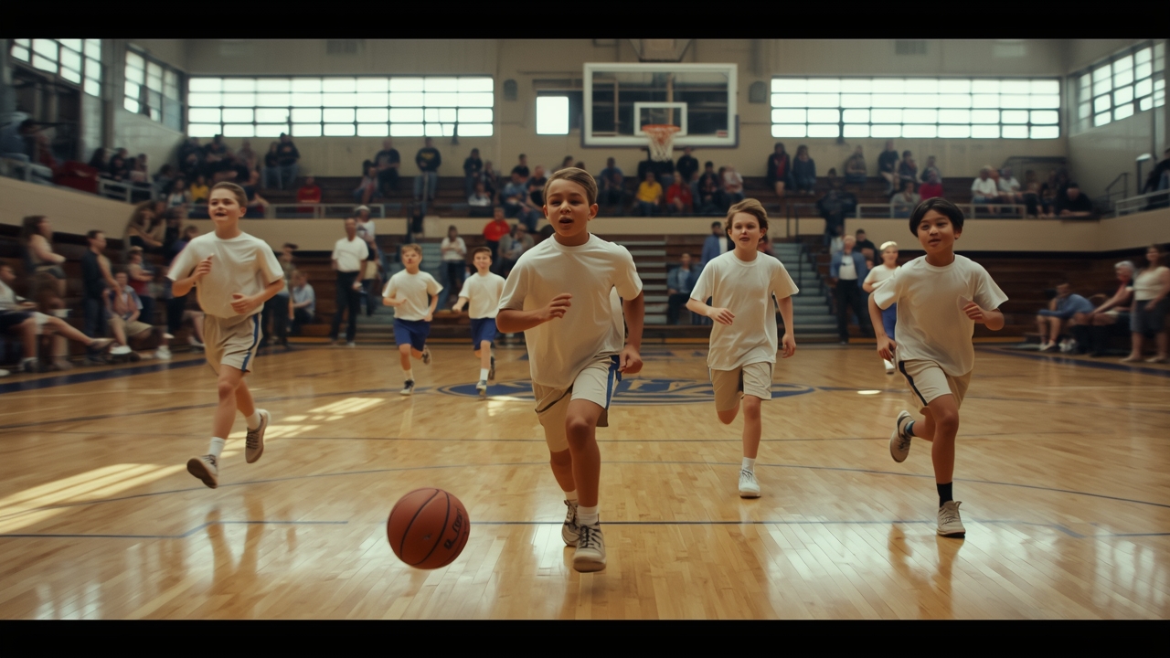 Young athletes compete in basketball tournament