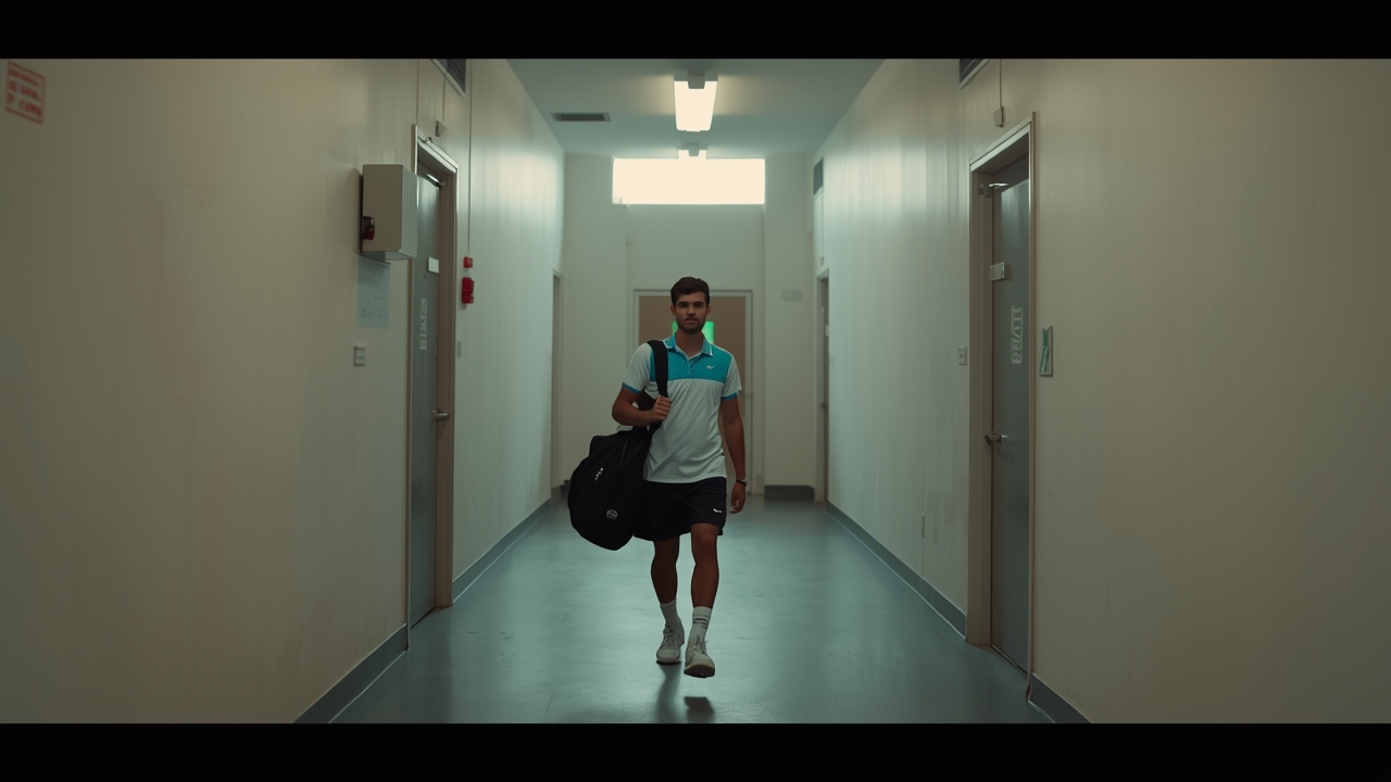 Tennis player arrives in London for Laver Cup training
