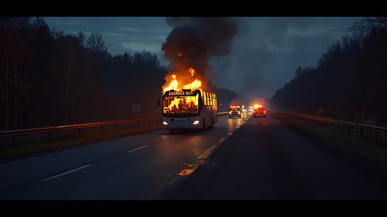 Bus carrying basketball fans attacked on highway