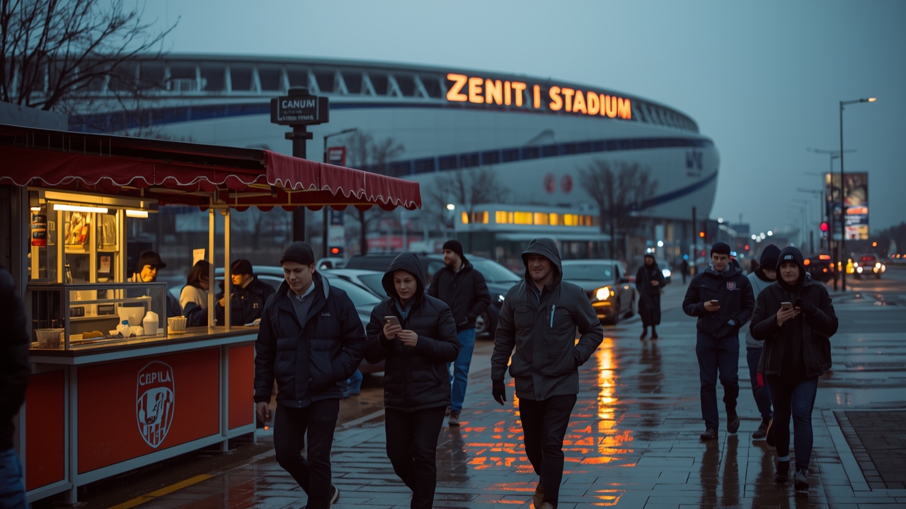 Russian Premier League title race heats up on a rainy night