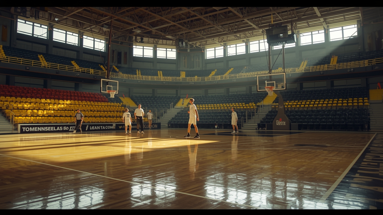 All-Star basketball players practice in Puerto Rico arena