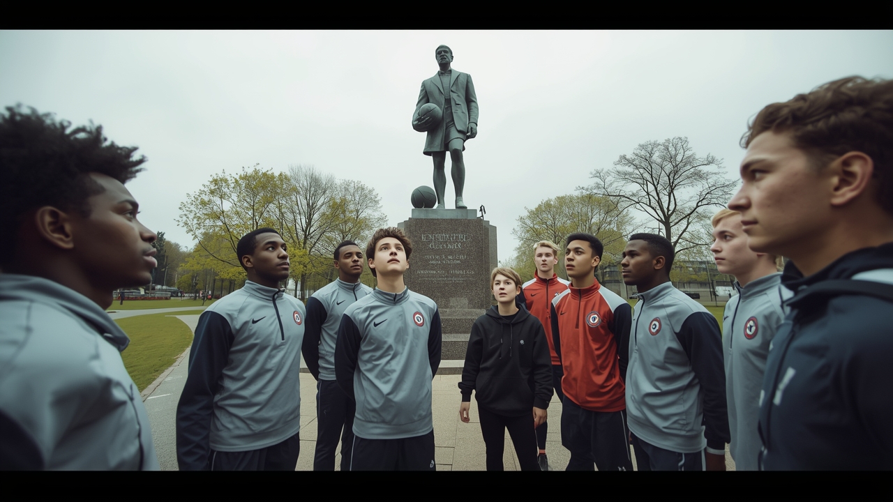 Youth athletes inspired by role model