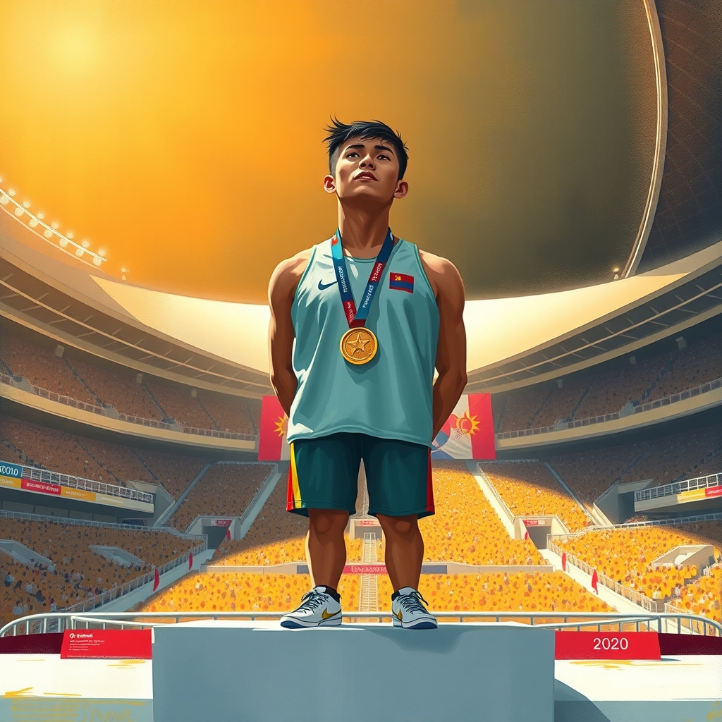 Mongolian athlete wins gold at 92