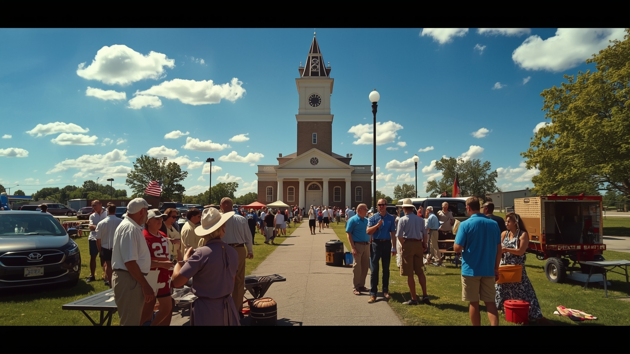 Fans gather before college football game in Terre Haute