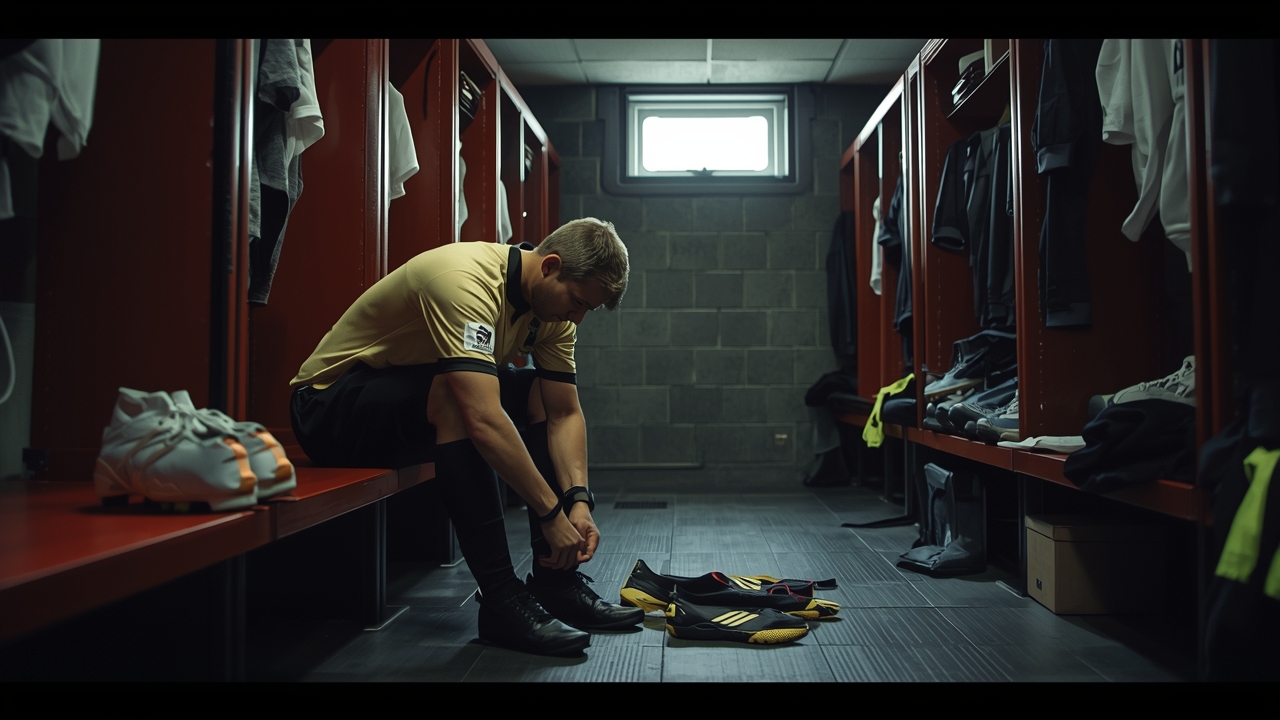 Referee prepares for big match