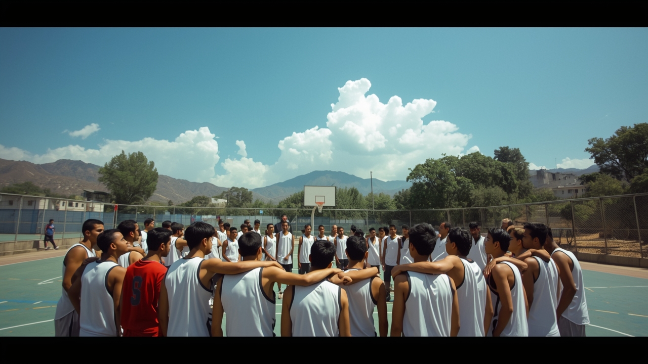 Young basketball players gather for inter-district championship