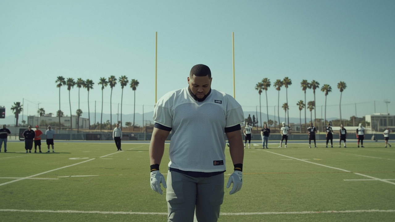 Rams player prepares for Monday game