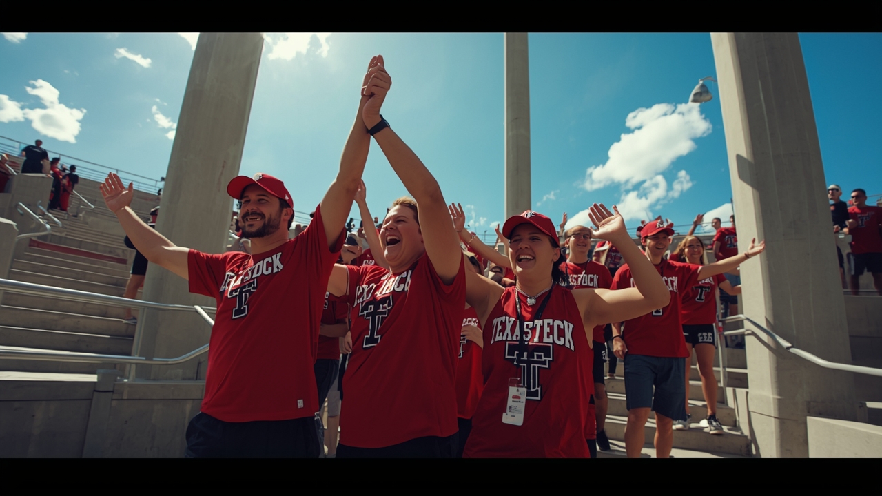 Texas Tech fans celebrate 3-0 start