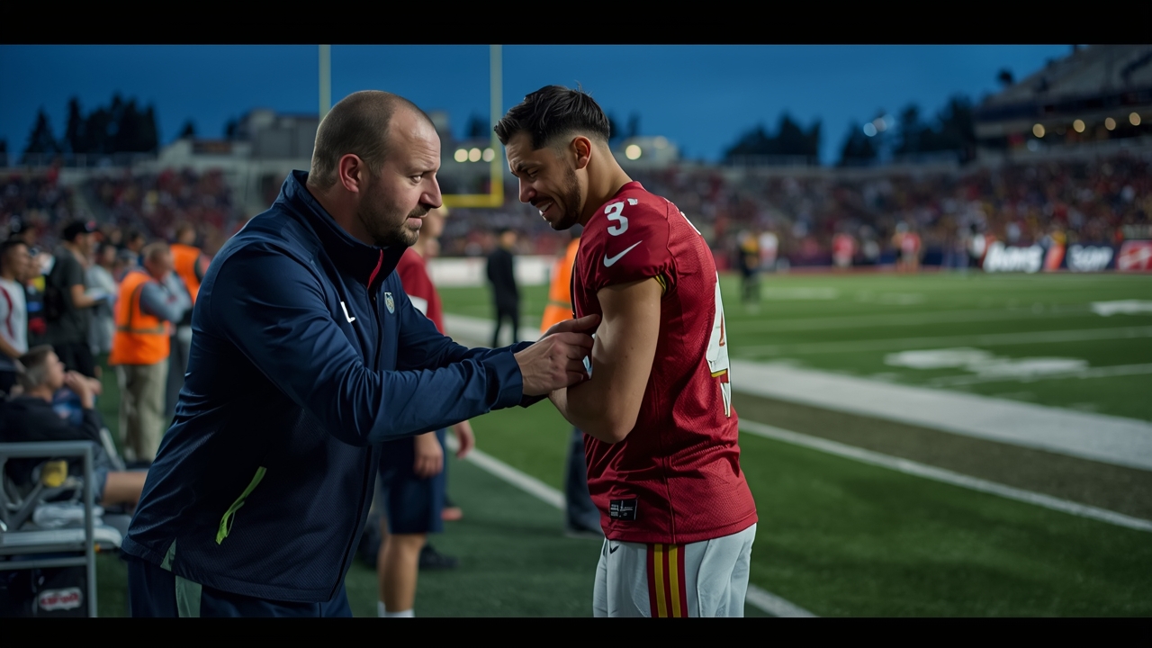 Giants player injured during game