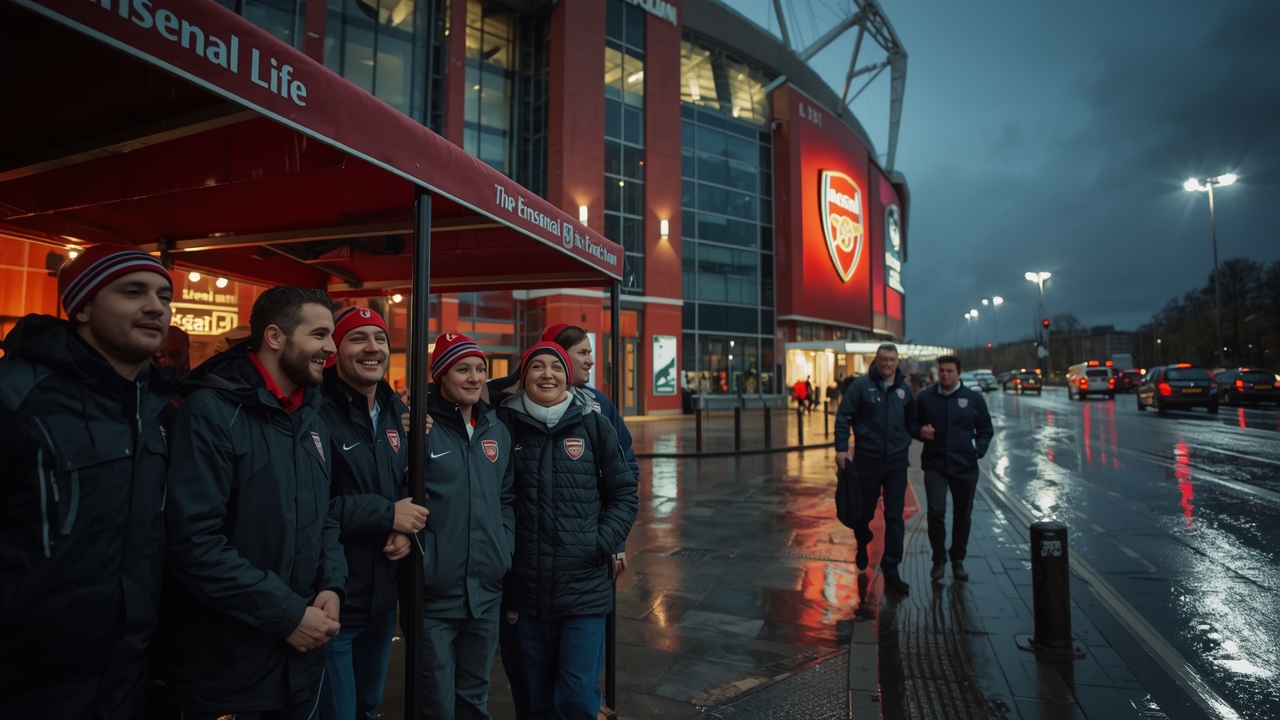 Arsenal fans celebrate London derby win over Chelsea